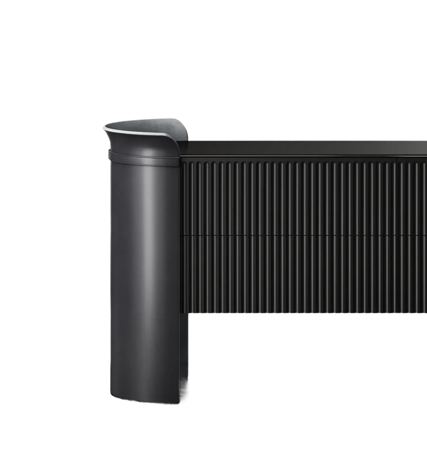 _A flower captured in a sideboard_