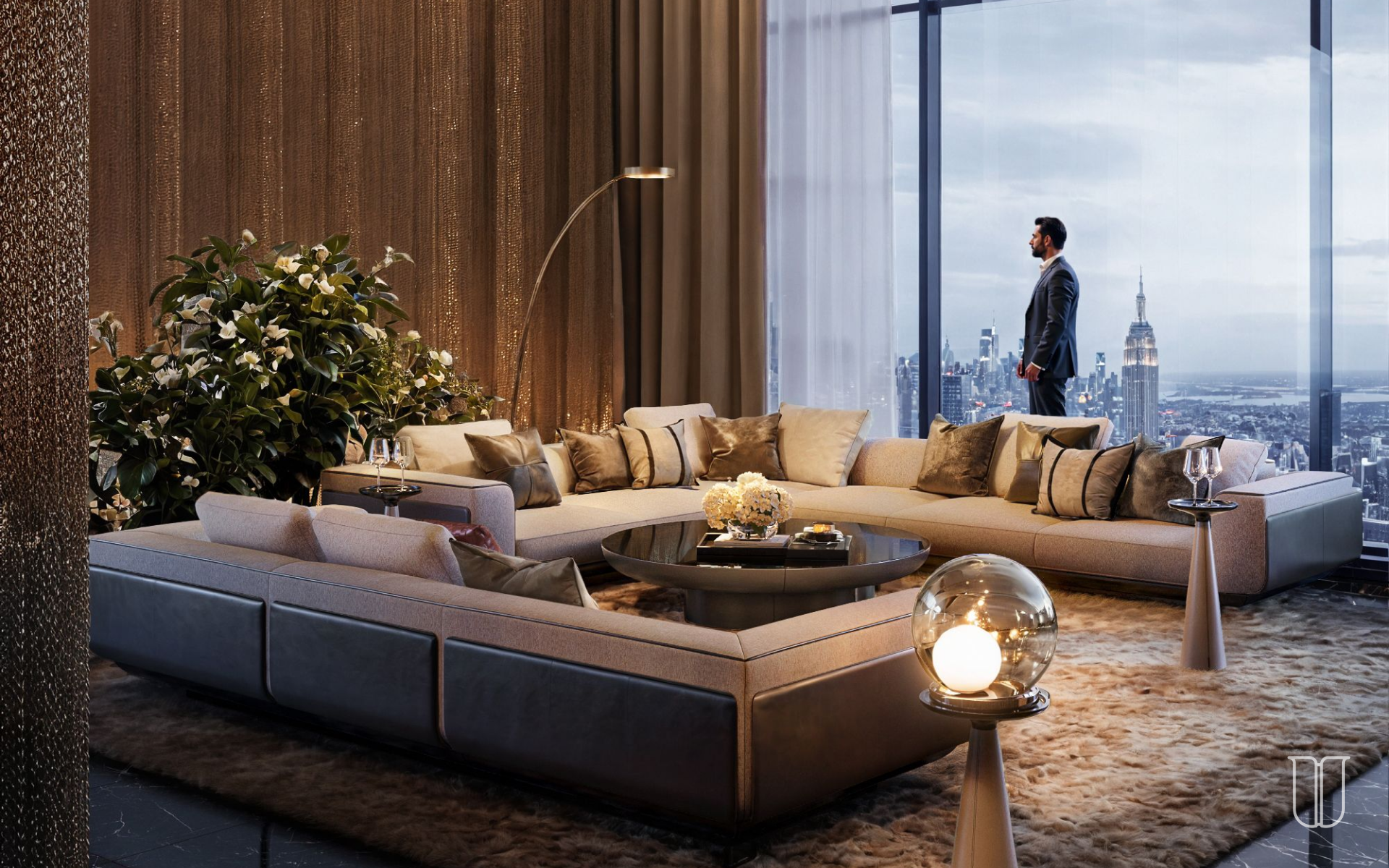 Итальянские диваны в пространствах: от лобби отелей до элитных ЖК