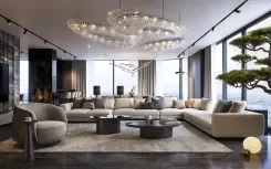 Modular sofa Harmonia, Silver drop