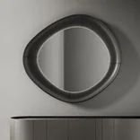 Wall mirror Lumen Aura, Onyx Black 1