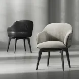 Chair Plisse Rotate, Cream Pearl 1