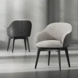 Chair Palatium Rotate, Silver Drop 1