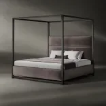 Bed Cubo, WALNUT SILK 1