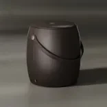 Pouf Jellybean Saddle, CHESTNUT CARAMEL 1