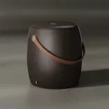 Pouf Jellybean Saddle, Chestnut Caramel Light 1