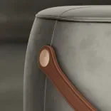 Pouf Jellybean Saddle, Misty Grey Light 2