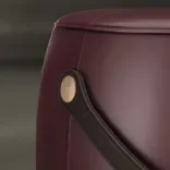 Pouf Jellybean Saddle, Royal Amaranth 2