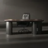 Office desk Petal, EBONY LIGHT 2