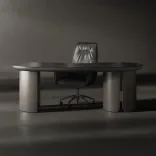 Office desk Petal, Grey Amber 2