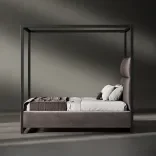 Bed Cubo, WALNUT SILK 3