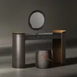 Pouf Jellybean Saddle, Chocolate Cashmere Light 3