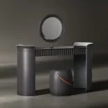 Pouf Jellybean Saddle, Amethyst Depth Light 3