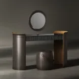 Pouf Jellybean Saddle, CHESTNUT CARAMEL 3