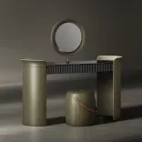 Pouf Jellybean Saddle, Florentine Green Light 3