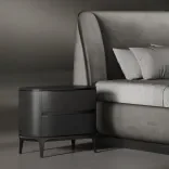 Bedside table Notte (700), Onyx Black 3