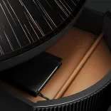 Office desk Petal, Ebony Wood 4