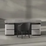 Office desk Certus, Silver Drop 1