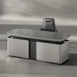 Office desk Certus, Silver Drop 2