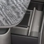 Office desk Certus, Silver Drop 5