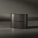 Bedside table Drum (700), Chestnut Caramel 1