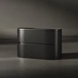 Bedside table Drum (900), Onyx Black 1