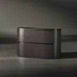 Bedside table Drum (900), Chestnut Caramel 1