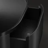 Bedside table Drum (700), Onyx Black 2