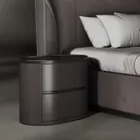 Bedside table Drum (700), Chestnut Caramel 3