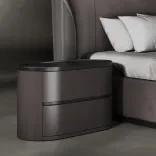 Bedside table Drum (900), Chestnut Caramel 3