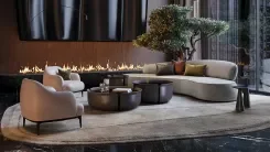 Sofa Virgola, Silver drop