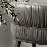 Chair Fiore Base, Grey Amber 3