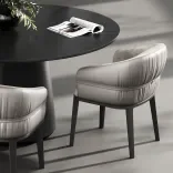 Chair Fiore Base, Beige Silk 4