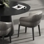 Chair Fiore Base, Grey Amber 4