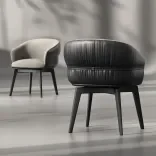 Chair Fiore Rotate, Cream Pearl 1