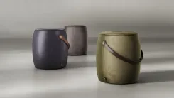 Pouf Jellybean Saddle, CHESTNUT CARAMEL