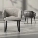 Chair Pelago Base, Silver Drop 1