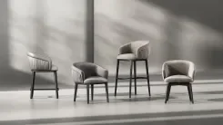 Chair Pelago Rotate, Charcoal Velvet 1