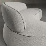 Sofa Virgola, Silver drop 4