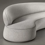 Sofa Virgola, Silver drop 3