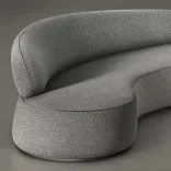 Sofa Virgola, Sea pebble  3